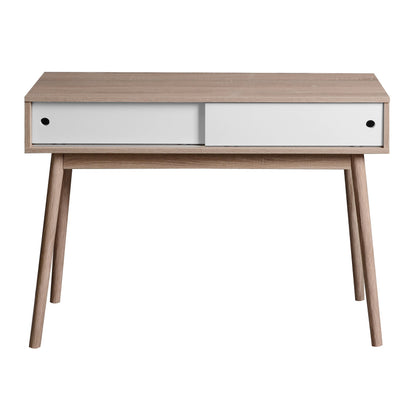 Modern Entryway Console Table with Sliding Doors and Storage