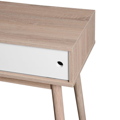 Modern Entryway Console Table with Sliding Doors and Storage