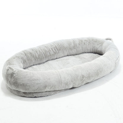 Cozy XL Human Dog Bed for Movie Nights, Memory Foam Base