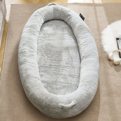 Cozy XL Human Dog Bed for Movie Nights, Memory Foam Base